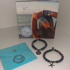 T. Jazelle Mermaid and Starfish semi precious Gemstone bracelets